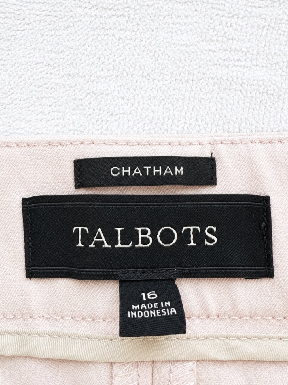 Talbots NWOT Women's Chatham Pants, Blush Pink, Size 16 NWOT - Picture 7 of 7